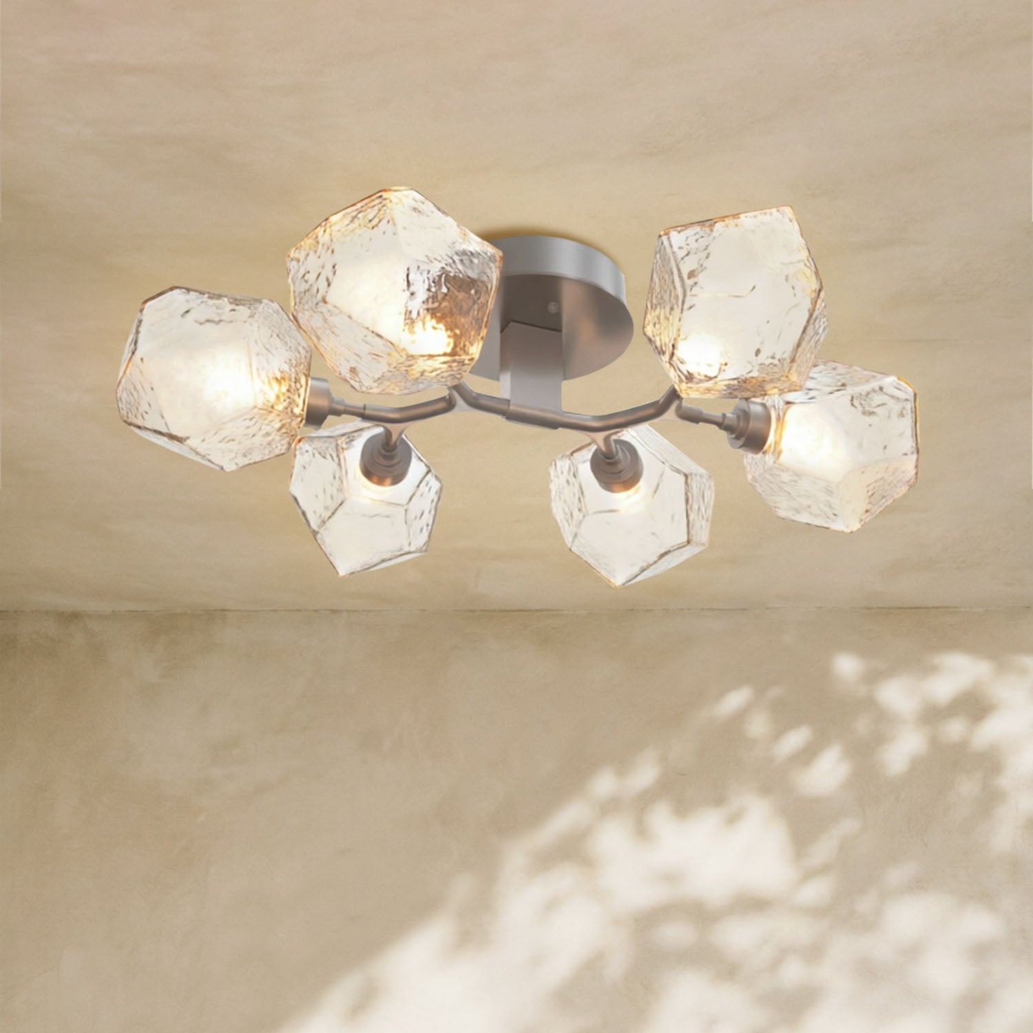Art Twisted Flushmount Light