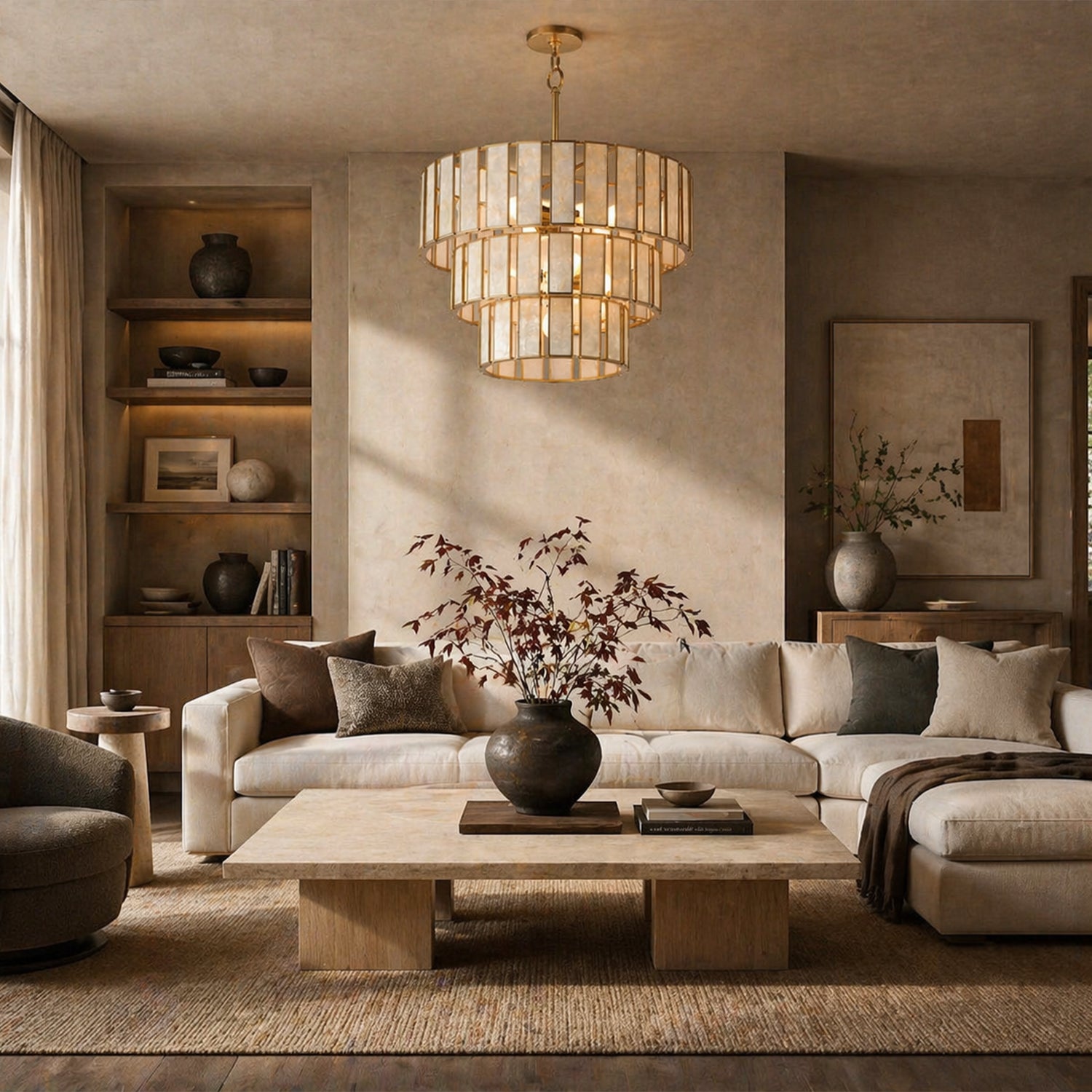 Elanger Round 3-Tier Chandelier