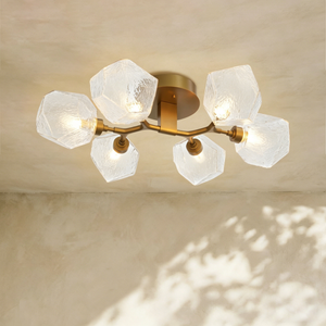 Art Twisted Flushmount Light