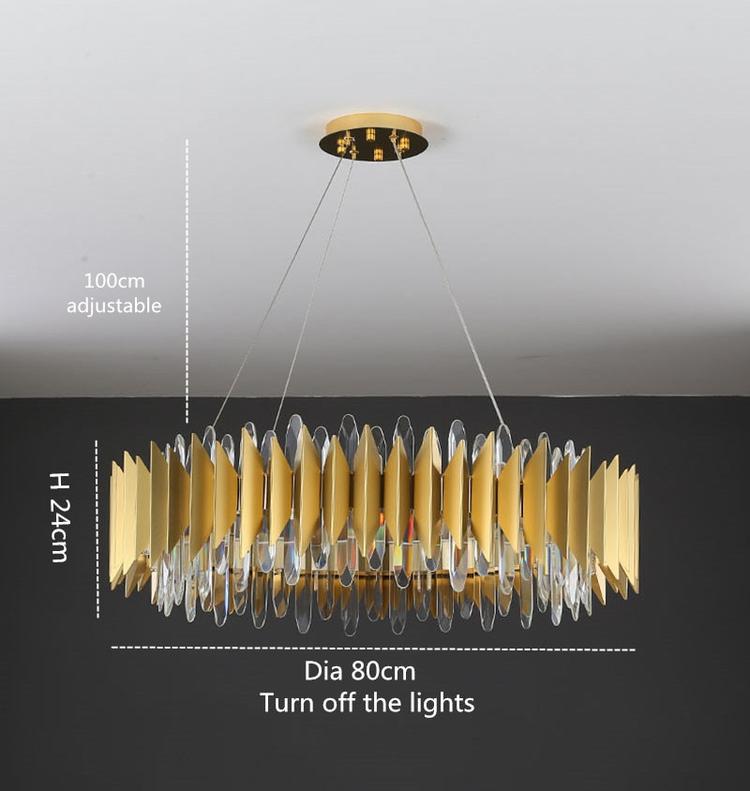 Flavian Halo Crystal Chandelier-Vancei