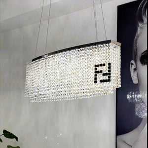 Fendi Oval Crystal Chandelier