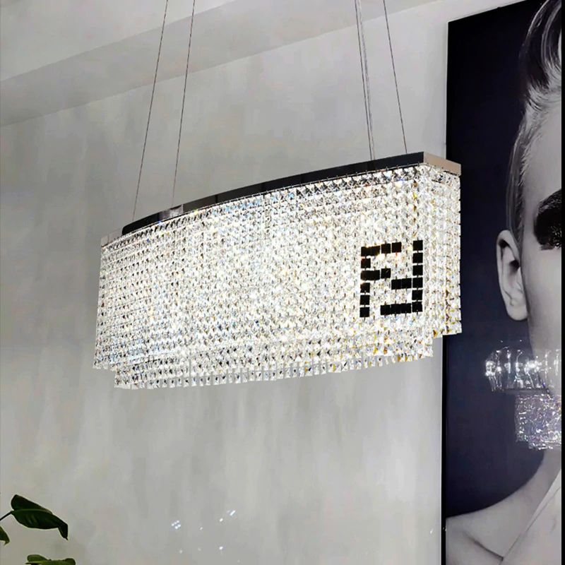 Fendi Oval Crystal Chandelier