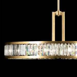 Riley Art Crystal Enchantment 37" Round Pendant