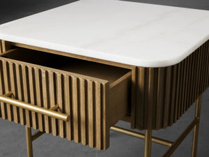 Finnley End Table with Drawer-Vancei