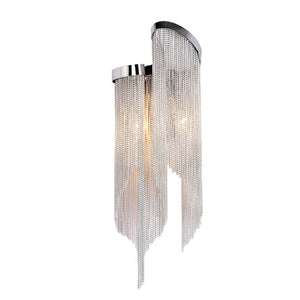 Flynn Aluminum Chain Tassel Wall Sconce-Vancei