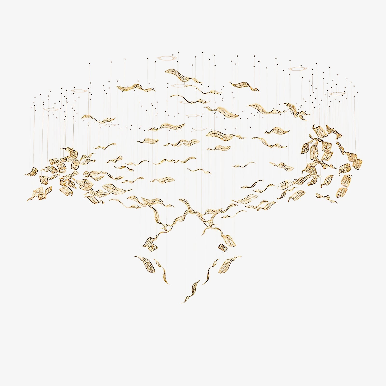 Fluttering Leaves Chandelier-Vancei