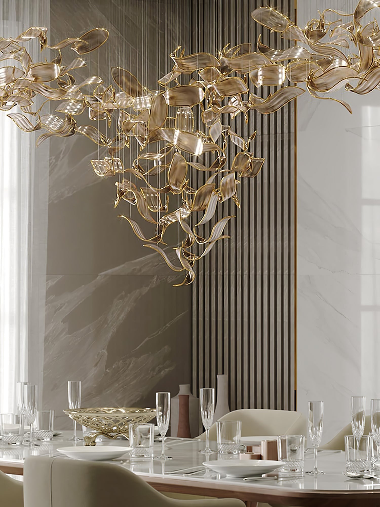 Fluttering Leaves Chandelier-Vancei
