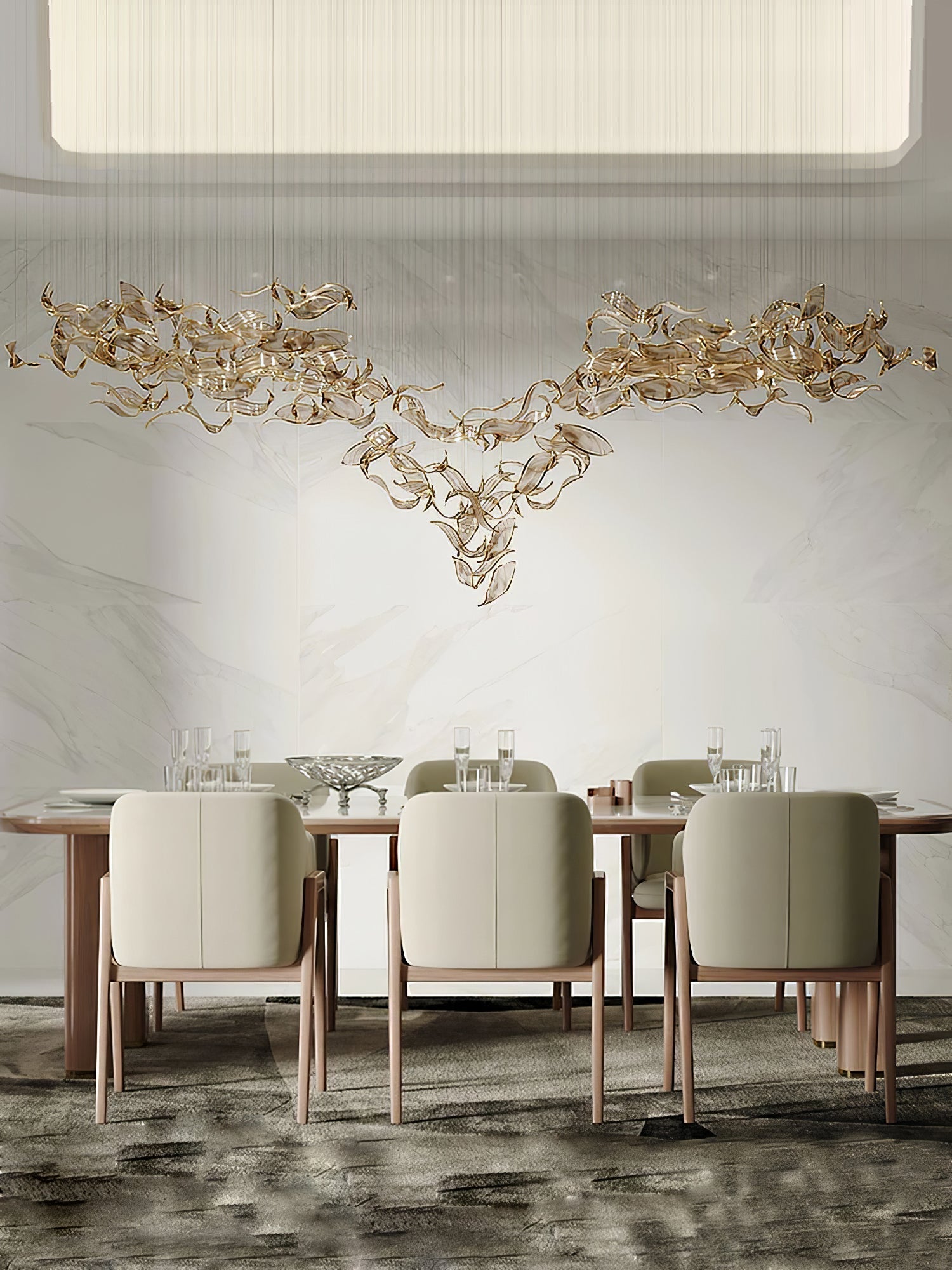 Fluttering Leaves Chandelier-Vancei
