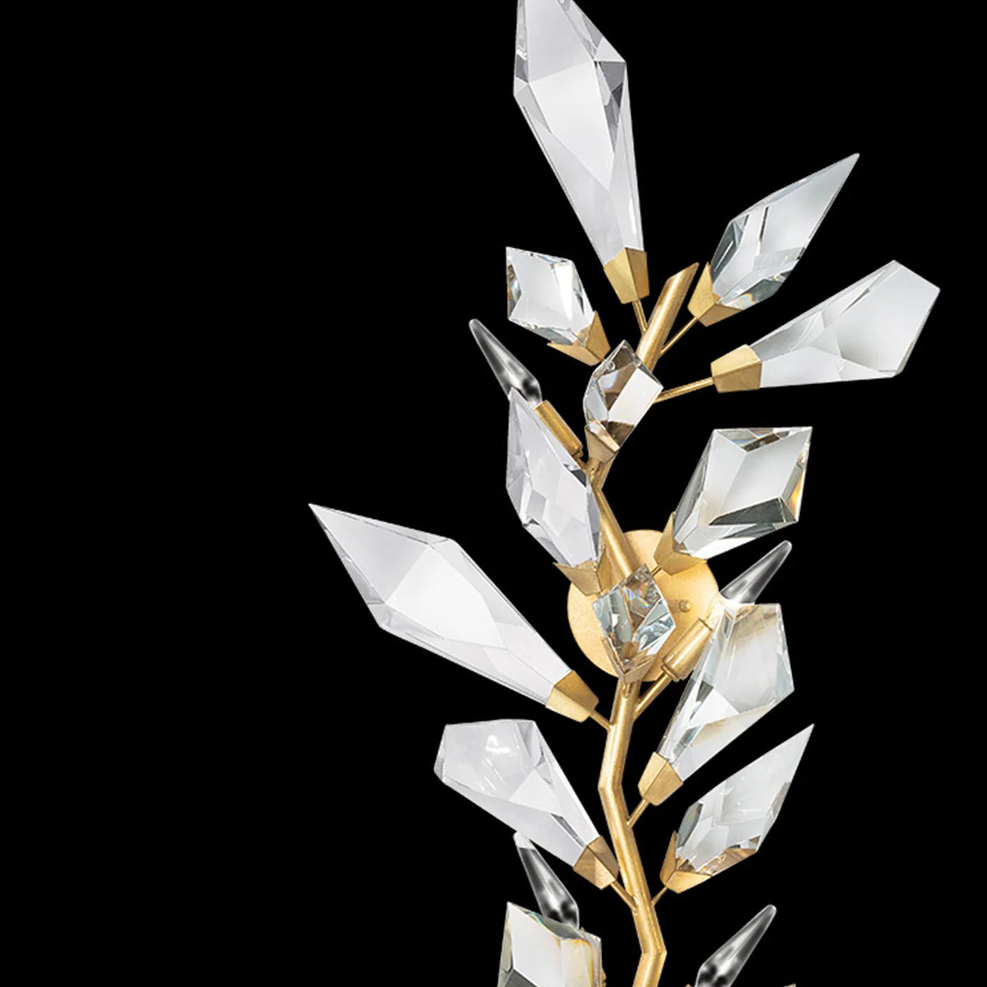 Addison 58" Gold&Silver Crystal Sconce-Vancei