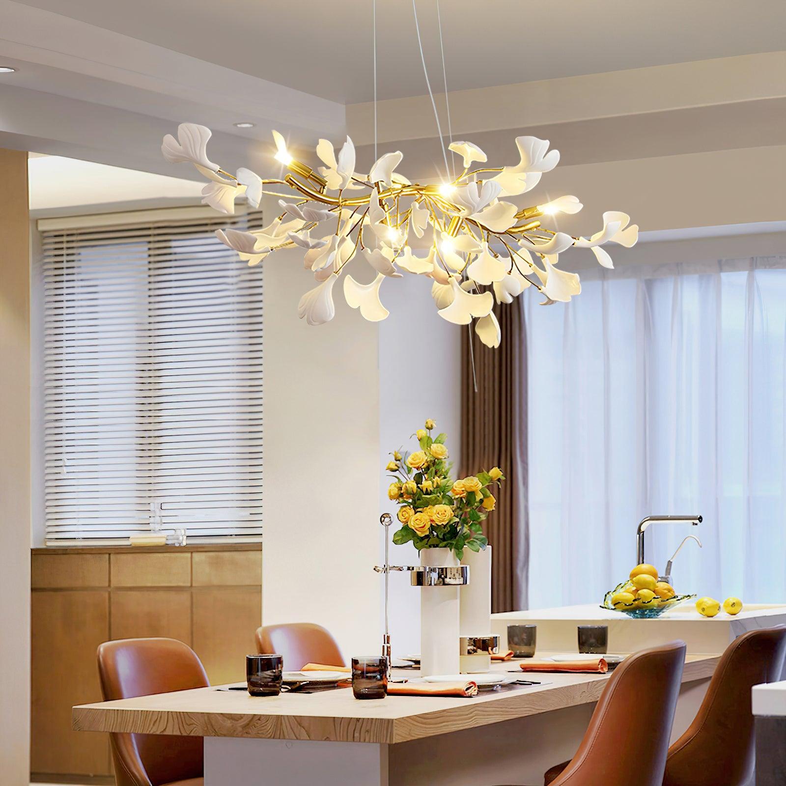 Ginkgo Chandelier D - Oasislives