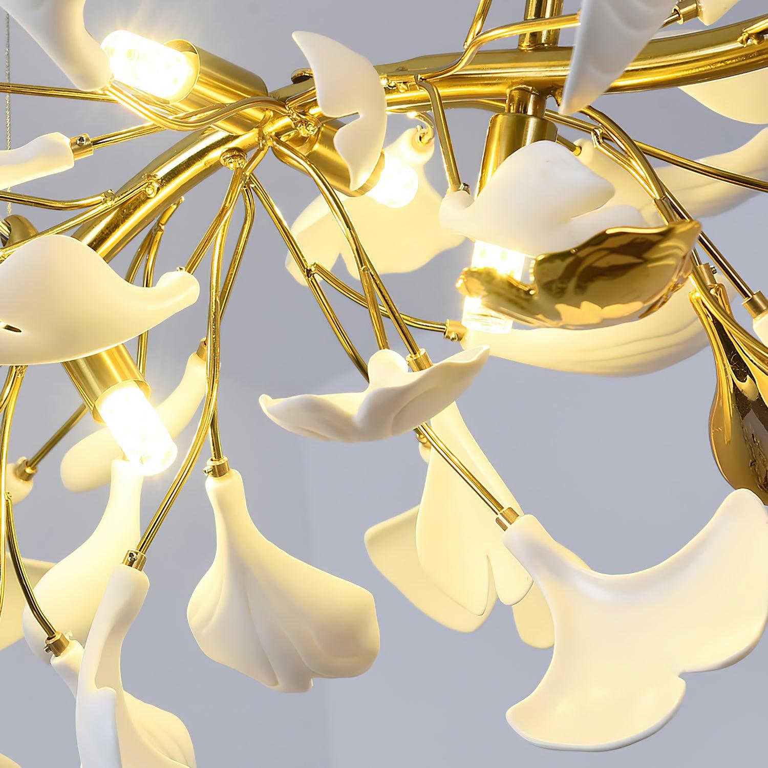 Ginkgo Chandelier D - Oasislives