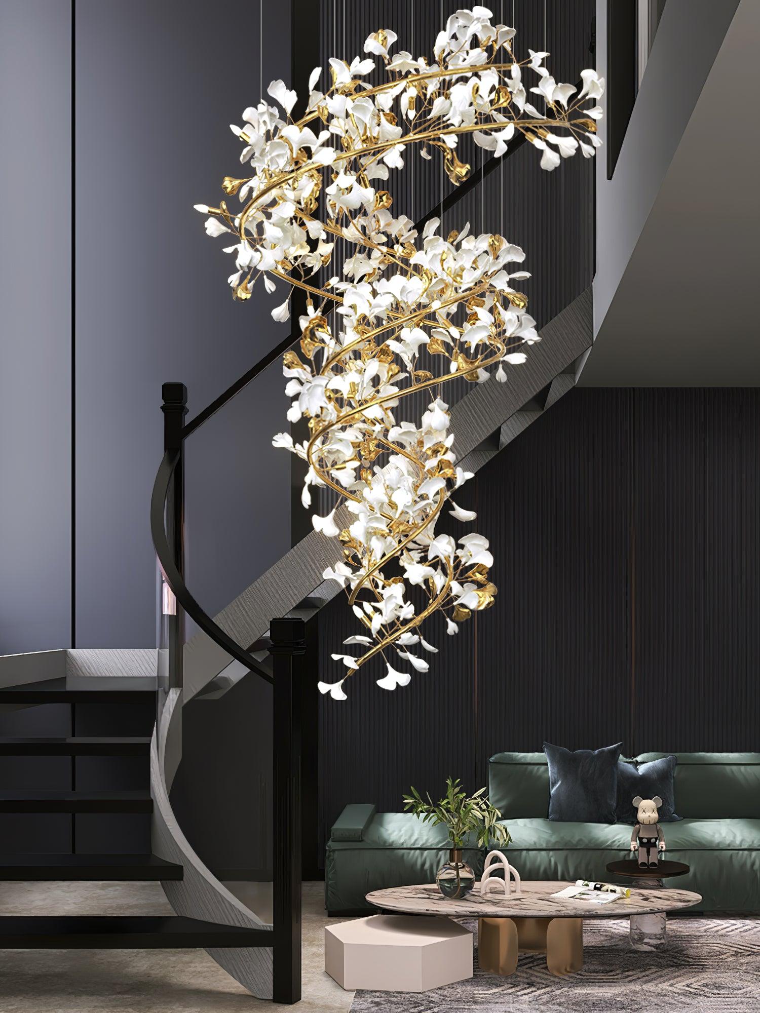 Ginkgo Chandelier Q - Oasislives