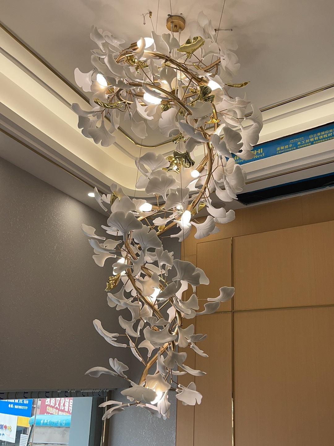 Ginkgo Chandelier Q - Oasislives