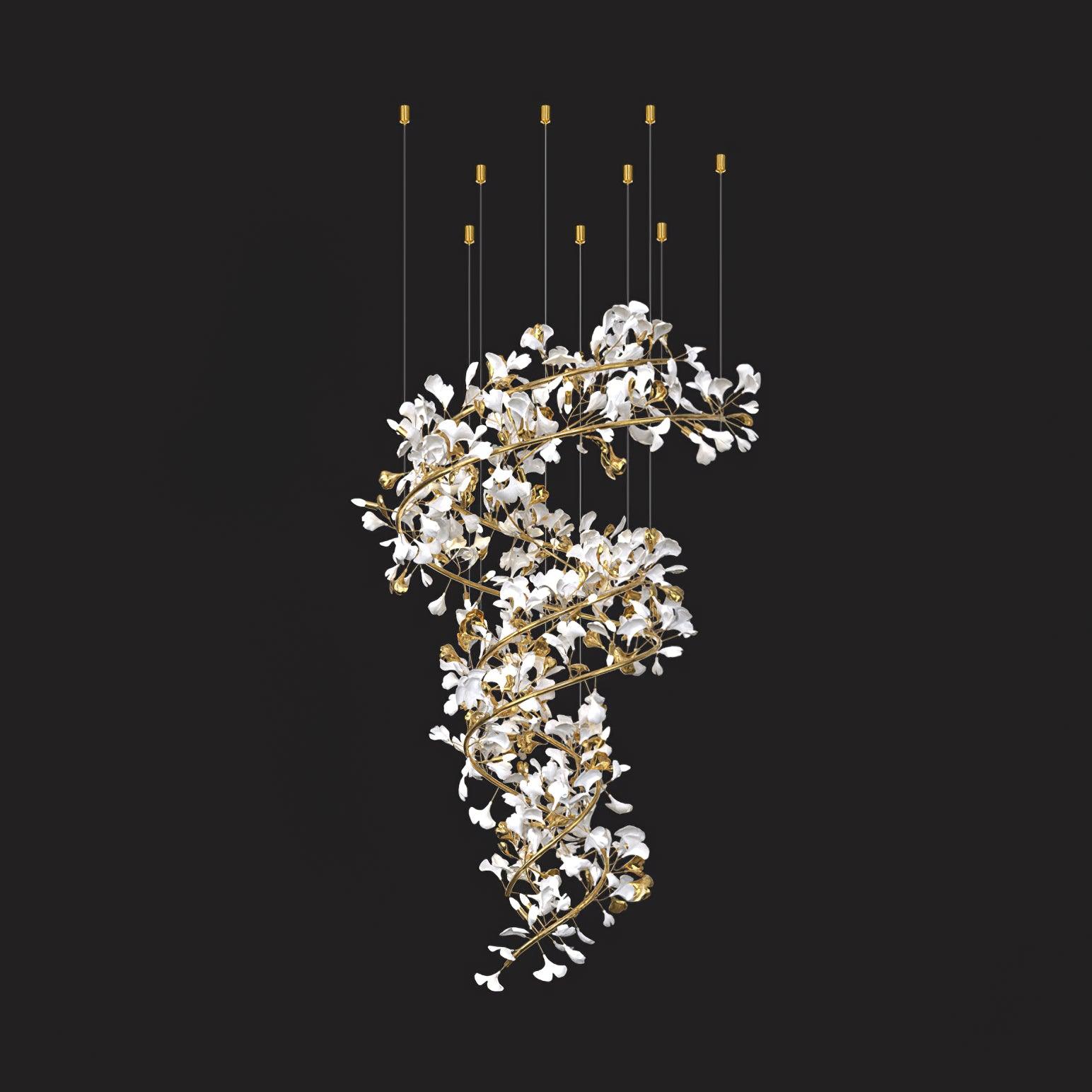 Ginkgo Chandelier Q - Oasislives
