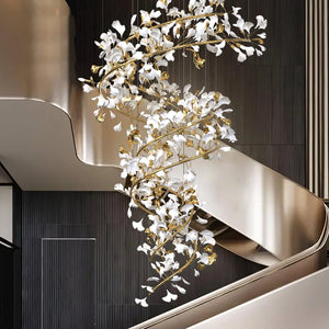 Ginkgo Chandelier Q - Oasislives