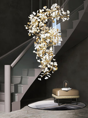 Ginkgo Chandelier Q - Oasislives