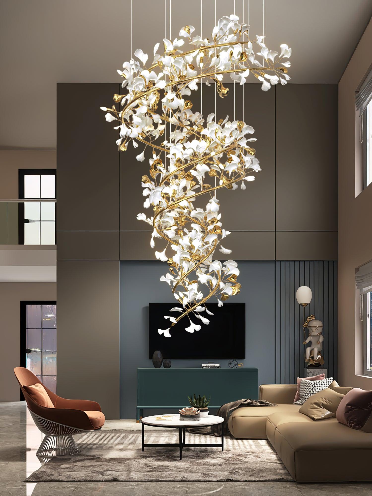Ginkgo Chandelier Q - Oasislives