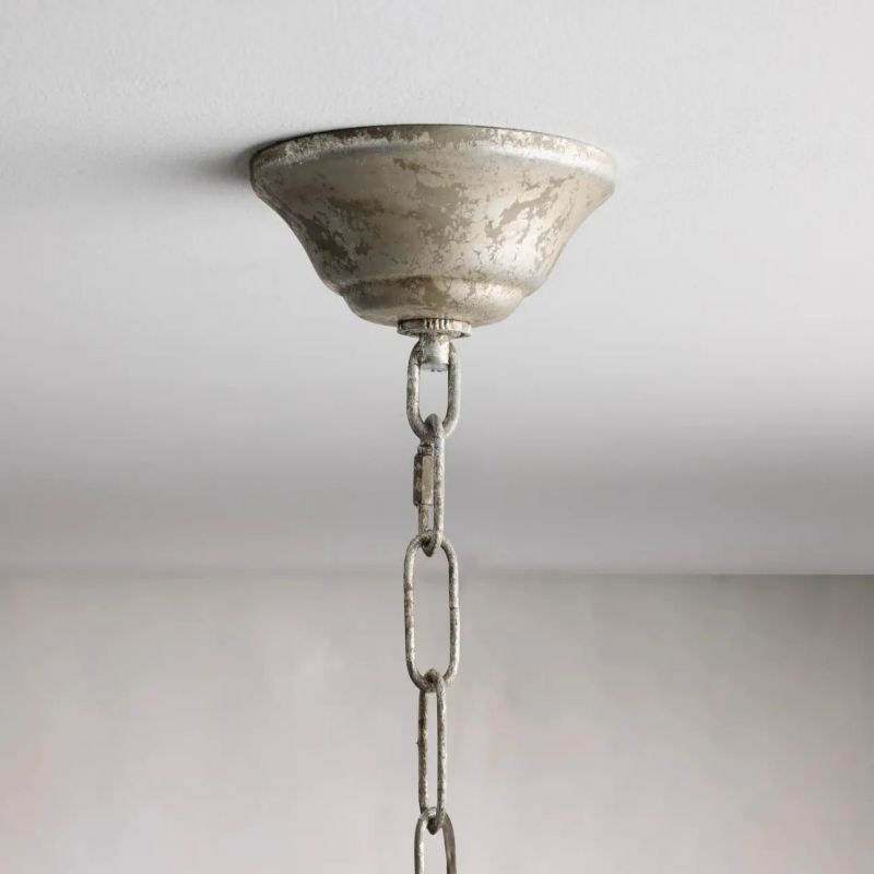 Gothic Cascade Chandelier 34"H -Silver