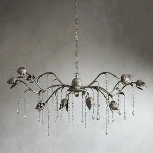 Gothic Viticcio Rectangular Chandelier 52 " 61" 71"- Silver