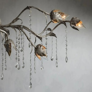 Gothic Viticcio Rectangular Chandelier 52 " 61" 71"- Silver