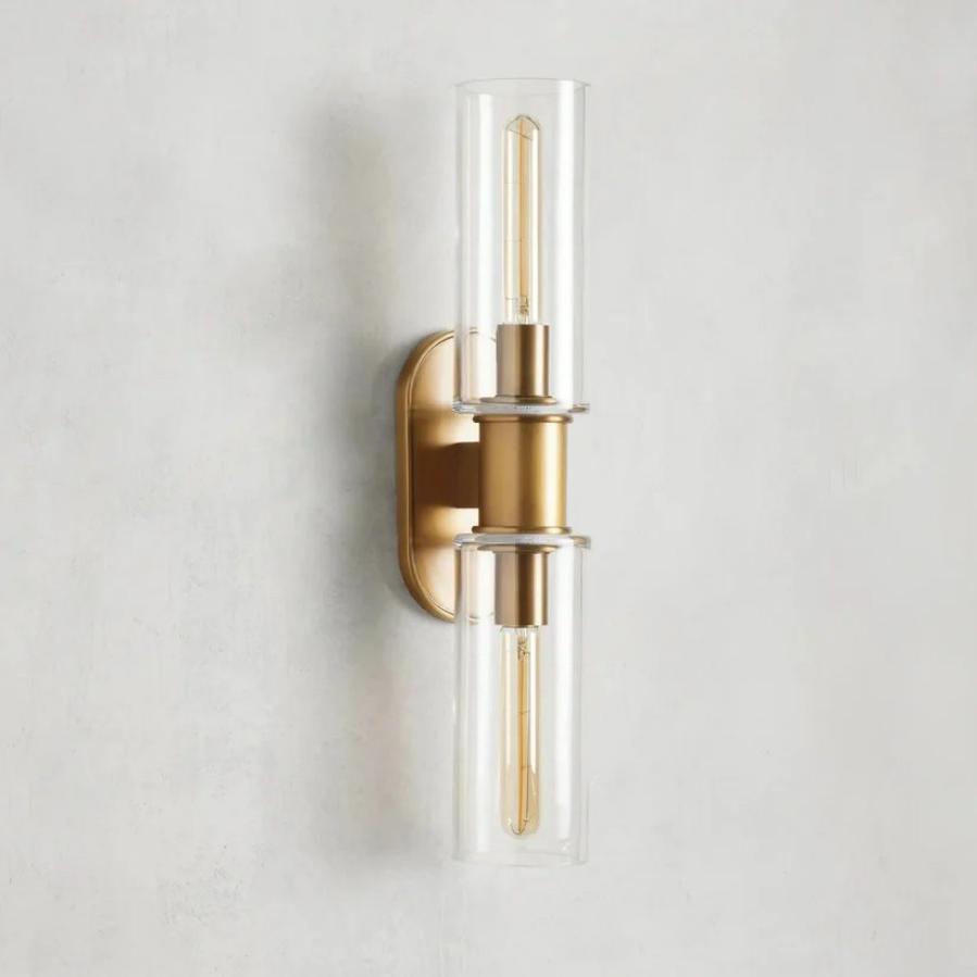 Harlin 2-Light Wall Sconce in Clear-Vancei