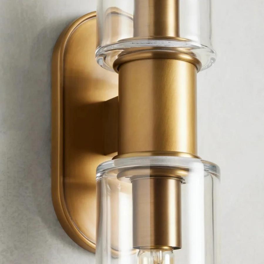 Harlin 2-Light Wall Sconce in Clear-Vancei