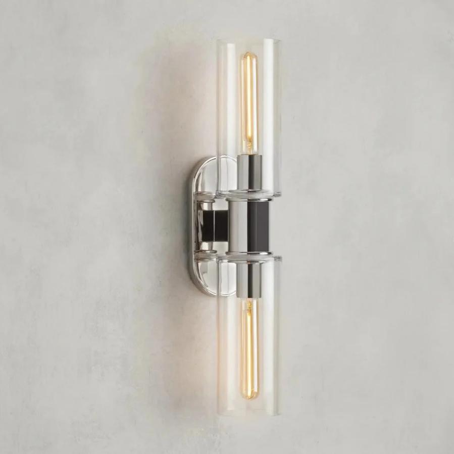 Harlin 2-Light Wall Sconce in Clear-Vancei