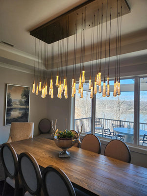 Solitaire Linear Chandelier 37"50"70"87"120"