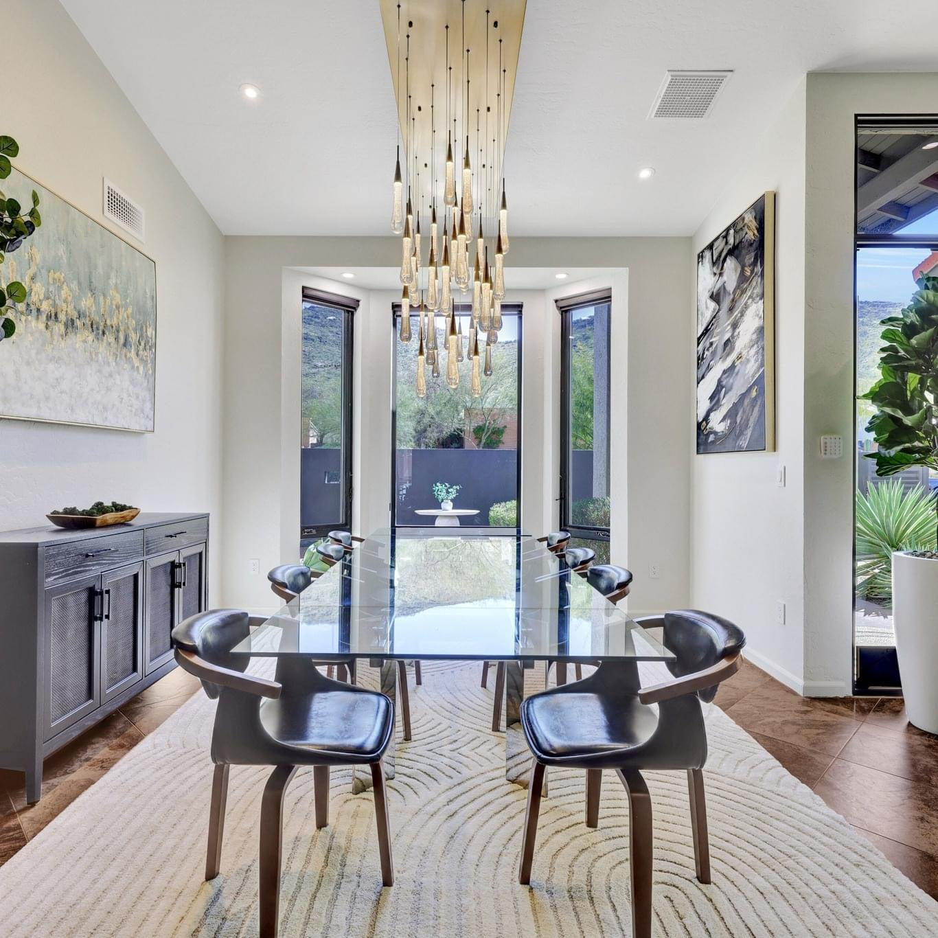 Solitaire Linear Chandelier 37"50"70"87"120"