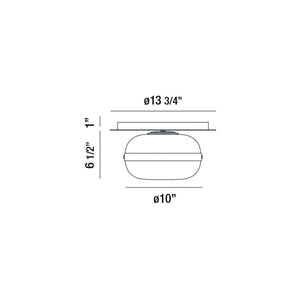 Norako Glass Flushmount