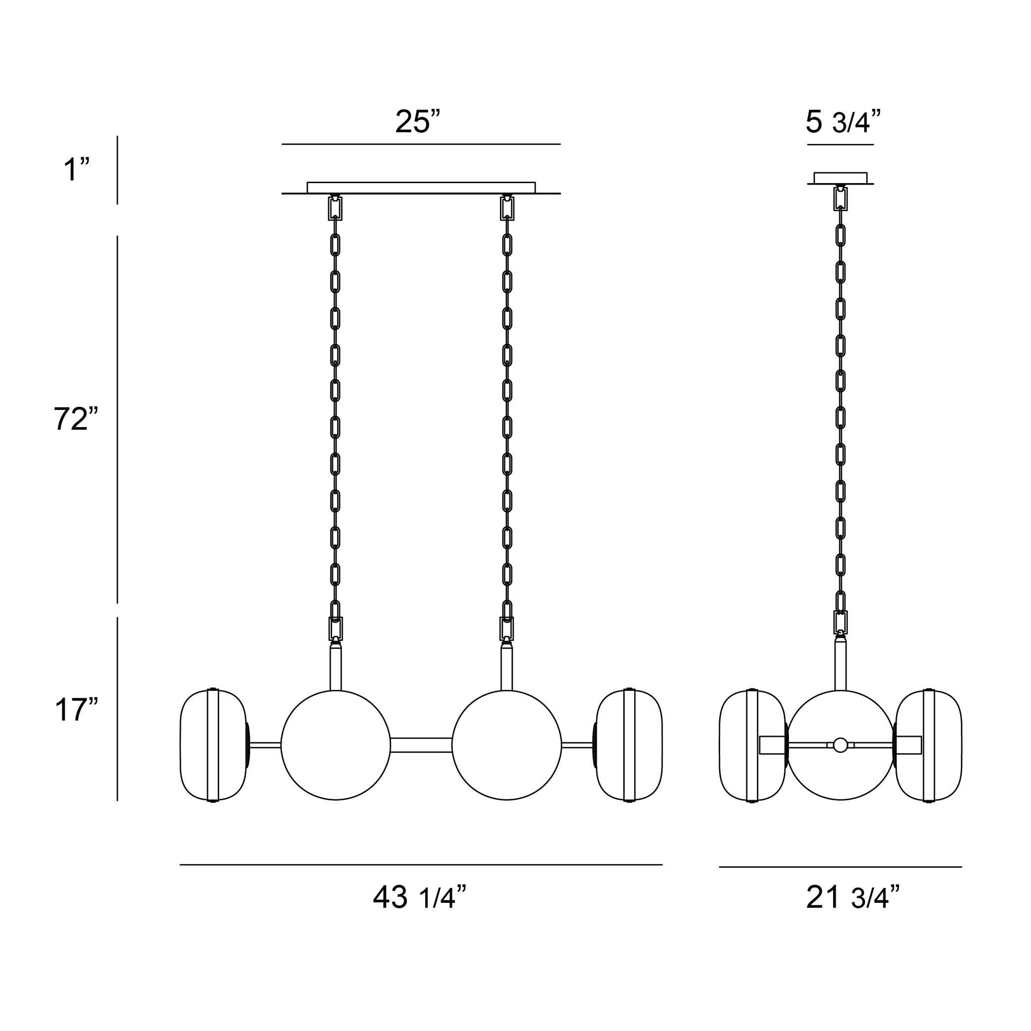 Norako Glass Linear Chandelier