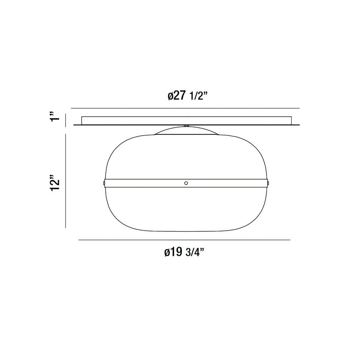 Norako Glass Flushmount
