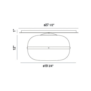 Norako Glass Flushmount