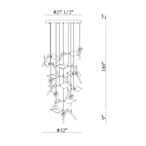 Matera Integrated LED Grand Chandelier 15-Light