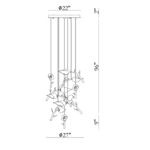 Matera Integrated LED Grand Chandelier 10-Light