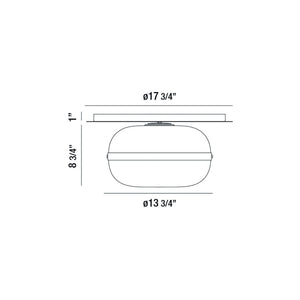 Norako Glass Flushmount