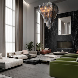 Altesa Square Glass Chandelier 46-Light