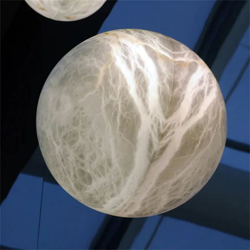 Alabaster Hemisphere Wall Sconce 5.9" D 7.9" D 11.8" D-Vancei