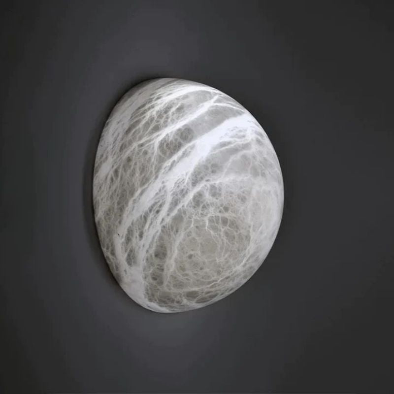 Alabaster Hemisphere Wall Sconce 5.9" D 7.9" D 11.8" D-Vancei