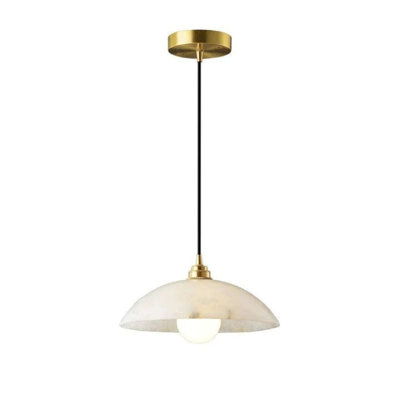 Alabaster Umbrella Pendant 11.8" D 15.7" D-Vancei