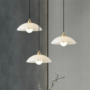 Alabaster Umbrella Pendant 11.8" D 15.7" D-Vancei