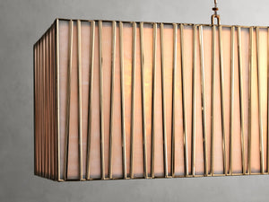 Junit Glass Rectangular Chandelier-Vancei