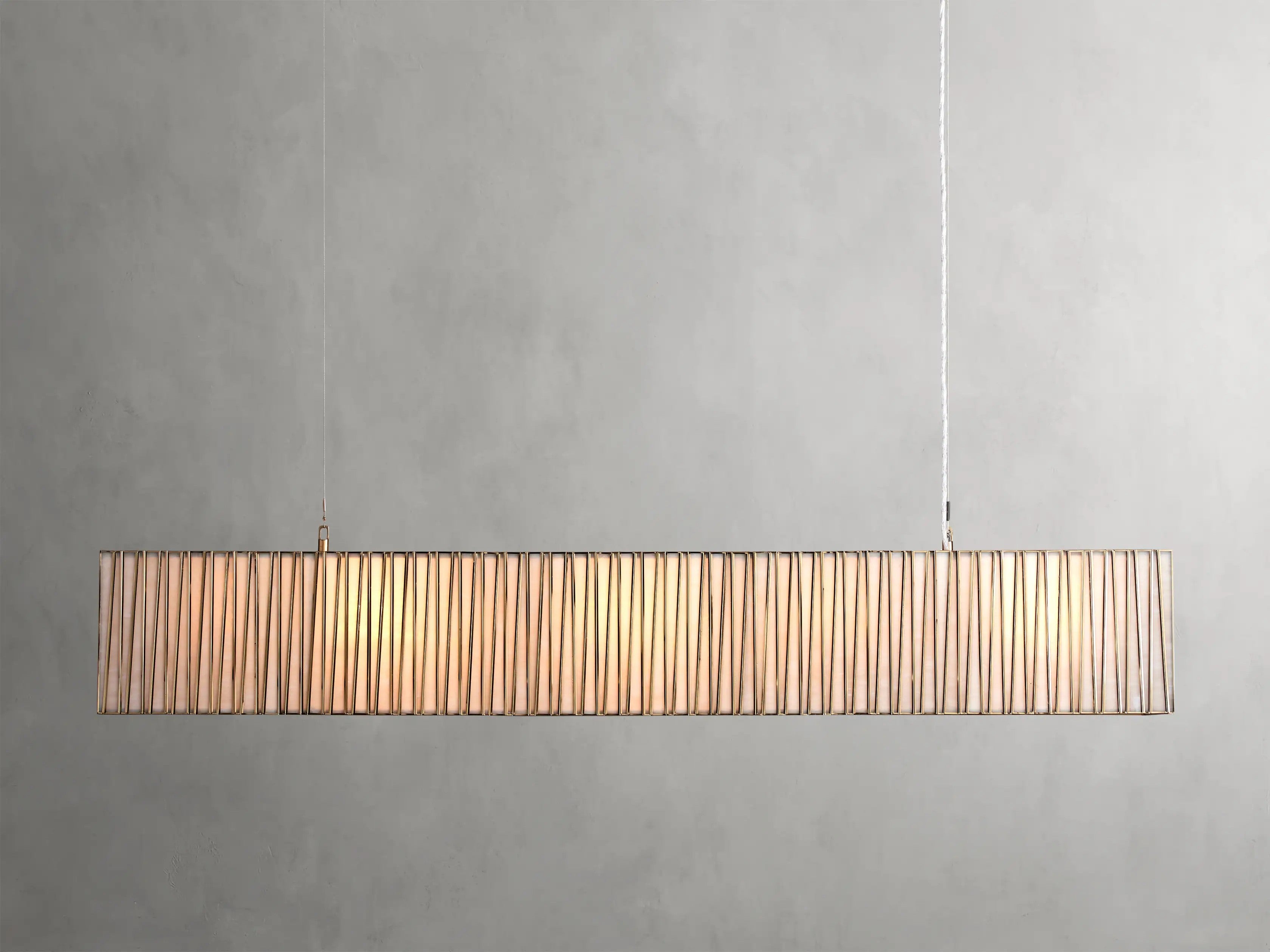 Junit Glass Rectangular Chandelier-Vancei