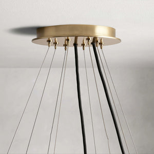 Junit Glass  2-Tier Round Chandelier-Vancei