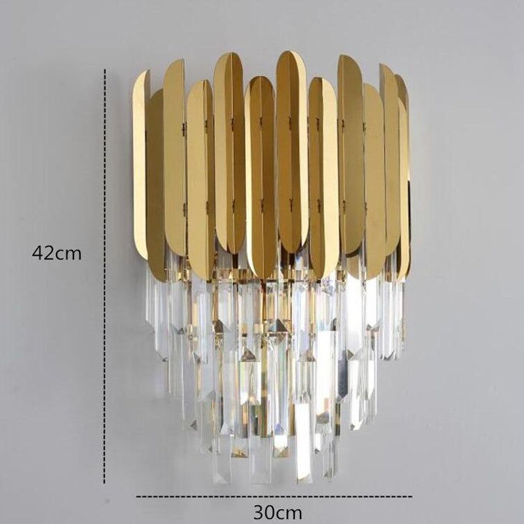 Kubi Crystal Wall Sconce-Vancei