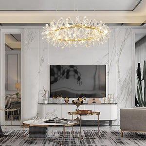 Kylia Ring Crystal Chandelier-Vancei