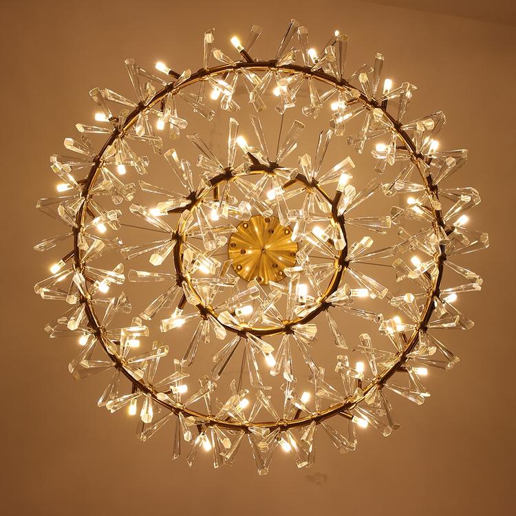 Kily Crystal 2-tier Round  Chandelier-Vancei