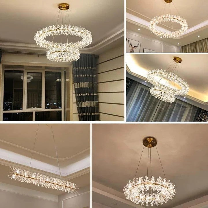 Kily Crystal 3-tier Round  Chandelier-Vancei