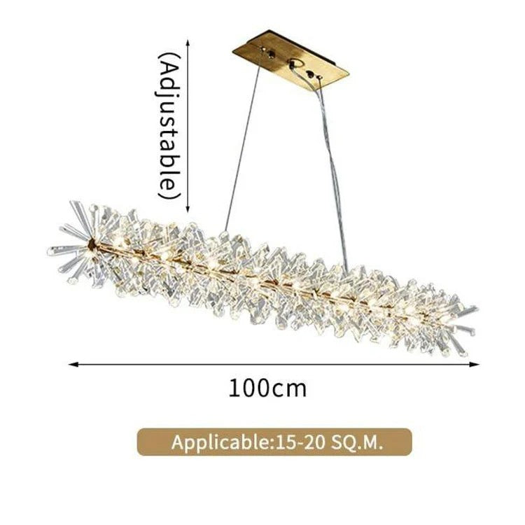 Kily Crystal  Linear Chandelier-Vancei