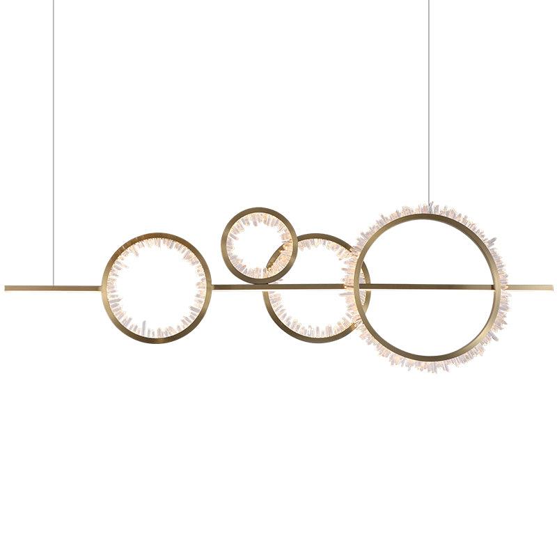 Primary Crystal Cluster Kitchen Island Chandelier-Vancei